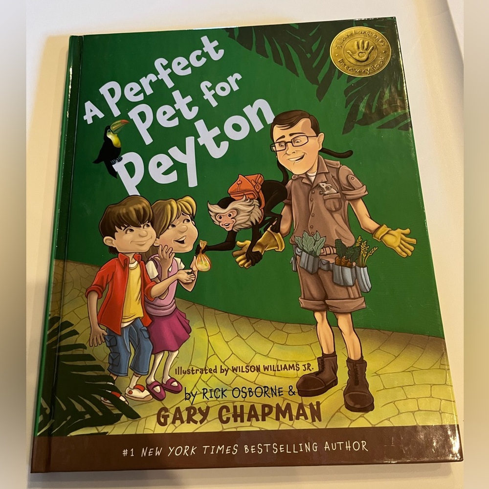 “A perfect pet for Peyton” hardback book, #1 New York best selling NWT